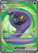 Arbok ex 185/165 Scarlet & Violet Pokemon 151 Full Art Pokemon Card NM