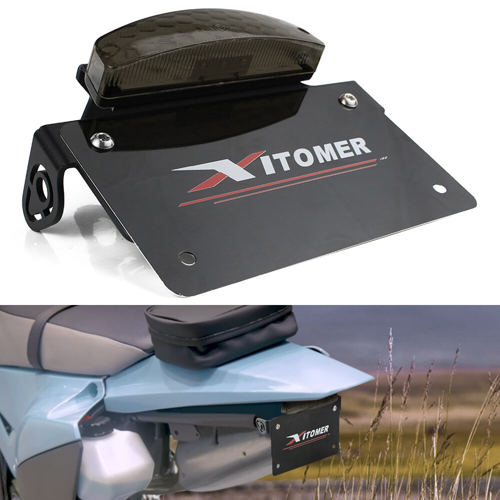 Aluminum Rear License Plate Holder Bracket Fit For Kawasaki KLX300
