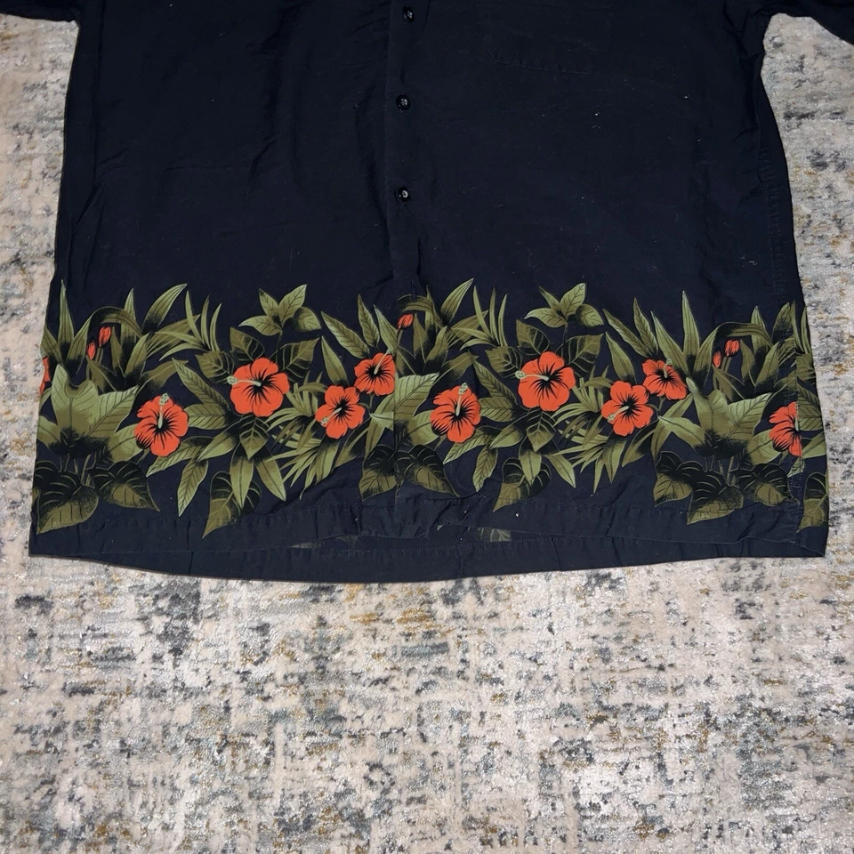 Camisa de vestir XL Gap negra manga corta hombre algodón bolsillo extra grande Foto 3 de 4