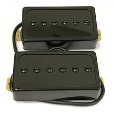 Black Replacement Artec Pickup Set - P90 & Humbucker Size Set of 2