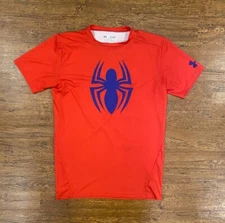 Under Armour Heat Gear 2014 Marvel Spider-Man Compression T-Shirt Men's XL Gym