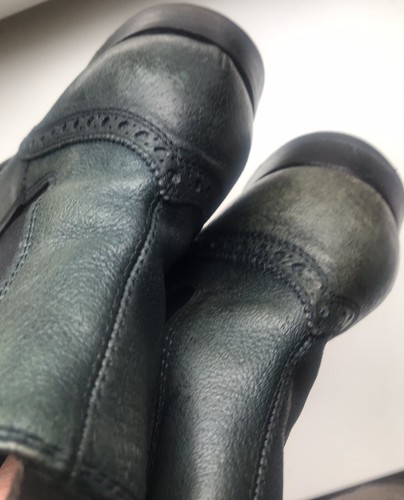 Vintage Y2K Paul Smith Chelsea Boots, Leder, petrol, Gr.42 - Bild 8 von 11