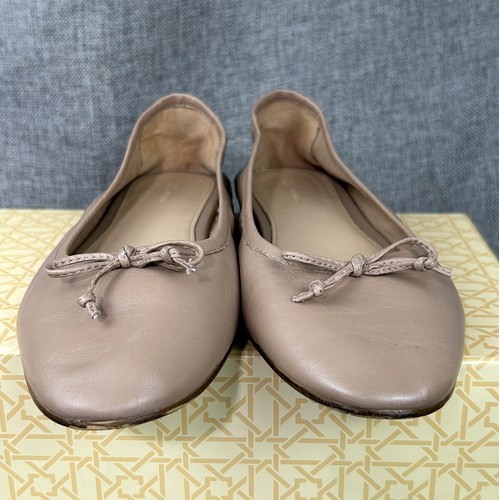 H&M Leather Ballet Flats Women's US 10 EU EU41 Tan Beige - Picture 6 of 11