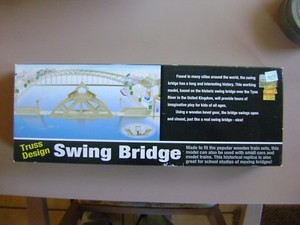 Wooden Truss Design Swing Bridge for wooden train sets - new & sealed