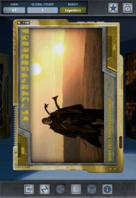 Star Wars Card Trader - Digital Legendary Gold Gilded Bobba Fett Tracks 1cc