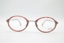 Vintage JOOP 8228-690 Reddish Brown Brass Black Oval Glasses Frame NOS