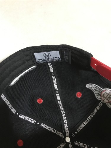 Chicago Bulls 2019-20 BMO Melonwear Snapback Hat Artist Louis Capozzoli Snapback - Picture 6 of 8