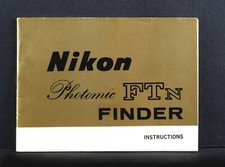 NIKON F VINTAGE ORIGINAL FTN FINDER MANUAL BEAUTIFUL  "B"