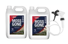 Moss killer Moss Gone 2 x 5L long hose trigger Fast Acting Spear and Jackson