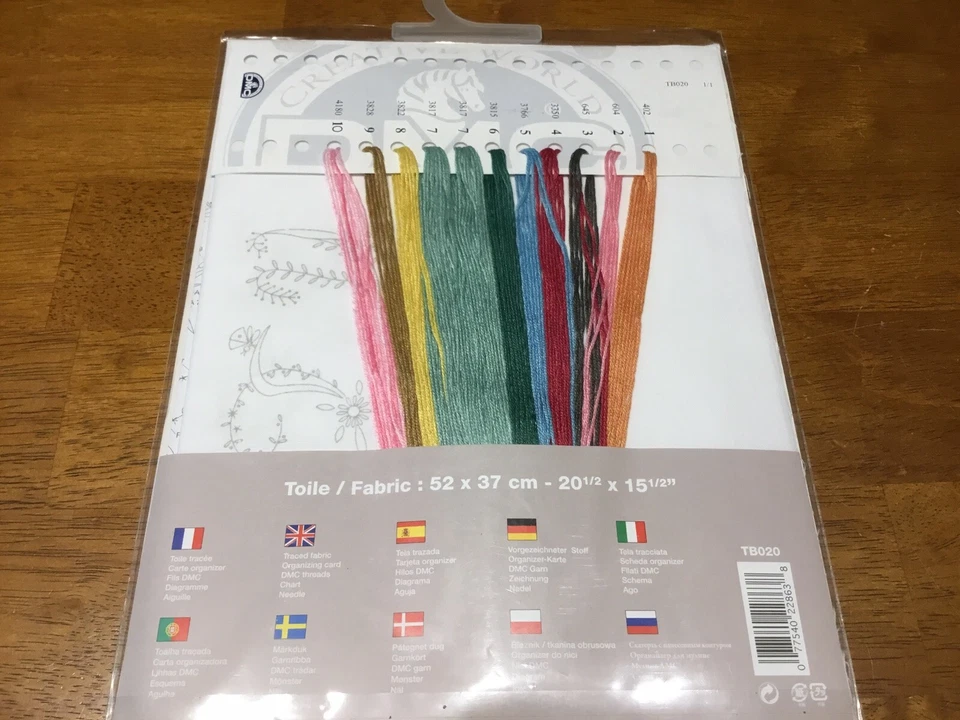 Kit de bordado DMC ABC Papillons alfabeto mariposa ¡NUEVO EN PAQUETE! Foto 3 de 3