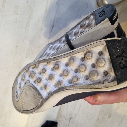 Yohji Yamamoto Y3 Y2K Mens High Top Canvas And Leather Sneakers 8.5UK 9.5US - Picture 10 of 13