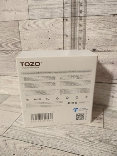 Puste pudełko TOZO T1115 T10 TWS wodoodporne słuchawki Bluetooth - czarne - Zdjęcie 3 z 7