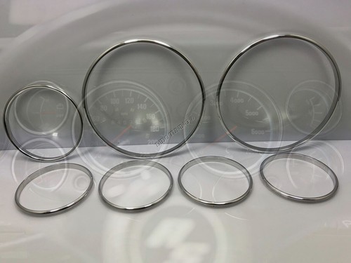 ****For Ford Capri MK3 Facelift Chrome Rings Set Of 7 New Polished Alloy ****** - Imagen 4 de 7