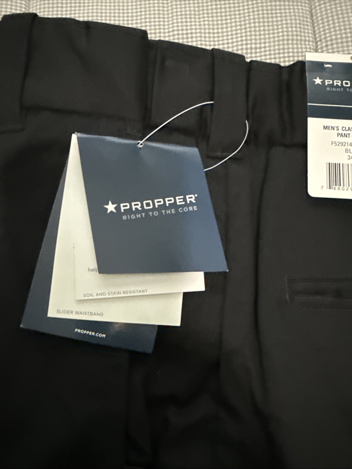 Propper Mens Class B Cargo Pant- TWILL-Stretch Waist, Black 