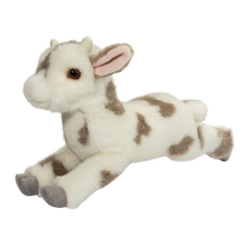Gisele 15" DLUX Goat Douglas Plush Stuffed Animal cuddle toy white farm spotted - Picture 4 of 7