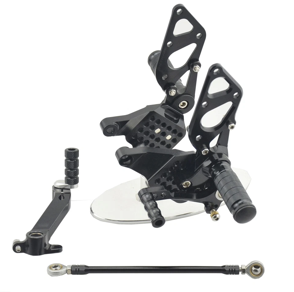 Black CNC Rearset Footpegs Brake Shift Pedal For Ducati 749/999/R/S 2003-2006 - Image 4 of 4