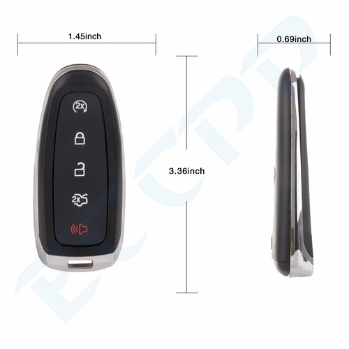 2 For Ford Escape Titanium Focus 2013 2014 2015 2016 Key Shell Remote 5 Buttons - Picture 2 of 8
