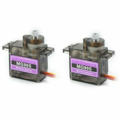 2 Pack MG90S Metal Gear Micro Servo for Boat Car Plane RC Helicopter Arduino US