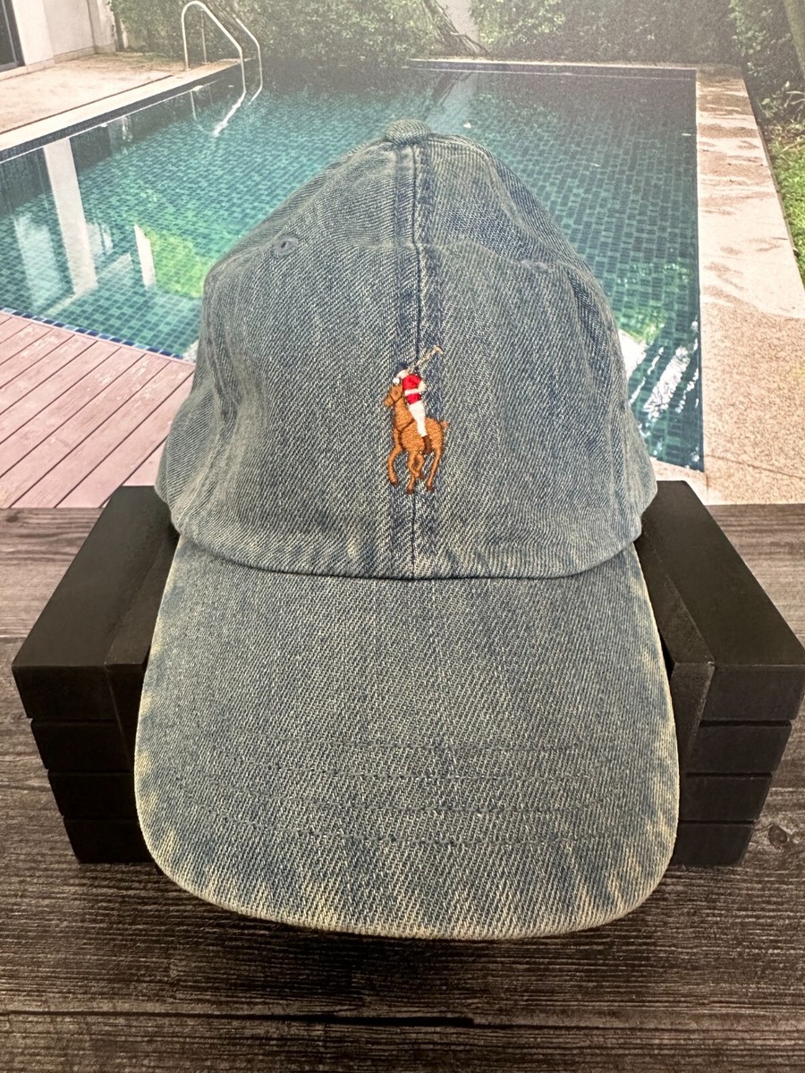 Polo Ralph Lauren Polo Pony denim baseball cap BLUE multi | eBay