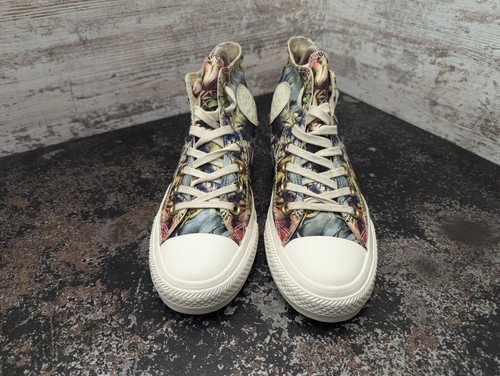 Converse Chuck Taylor All Star Lux Hidden Wedge Shoes Sz 7 Used 547195C Floral - 第 3/13 張圖片