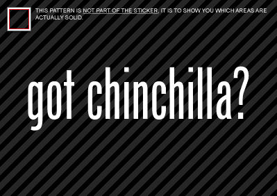 (2x) Got Chinchilla Sticker Die Cut Decal Self Adhesive Vinyl rodent house pet - Foto 1 di 1