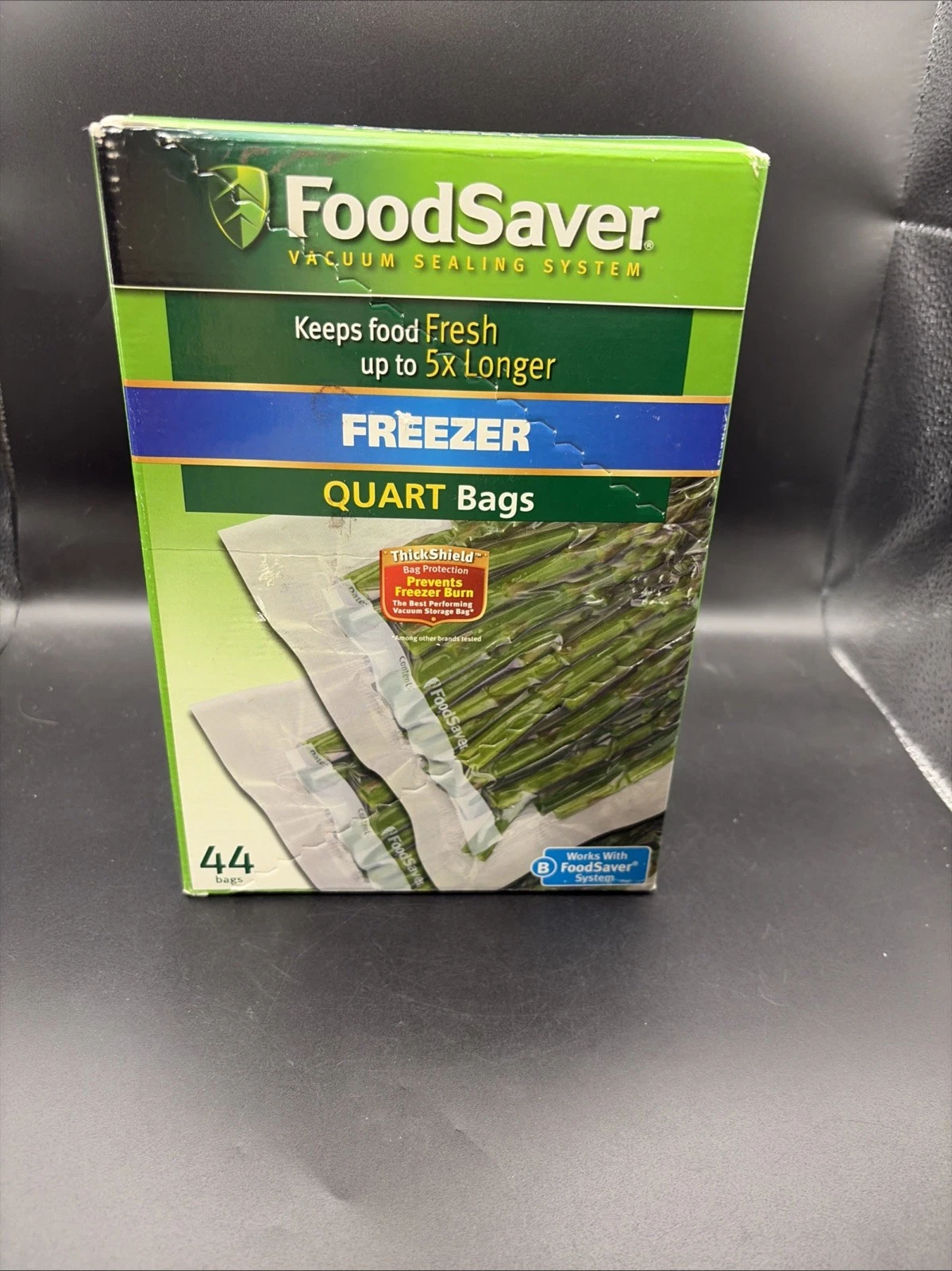 FoodSaver Quart Vacuum Seal Bags - Clear, Pack of 44