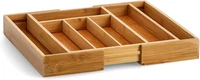 25322 Besteckkasten, Ausziehbar, Bamboo, Ca. 29-40 X 33,5 X 5 Cm