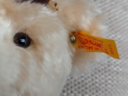 Steiff teddy bear Sunny The Summer Bear With Growler + COA - Picture 8 of 10