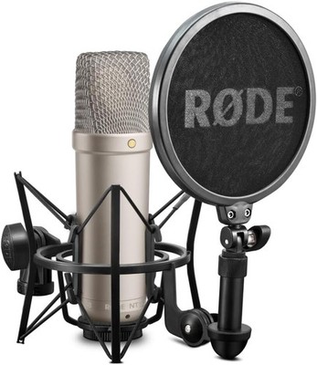 Rode NT-1A, Großmembran-Kondensatormikrofon, goldbeschichtete und elastisch