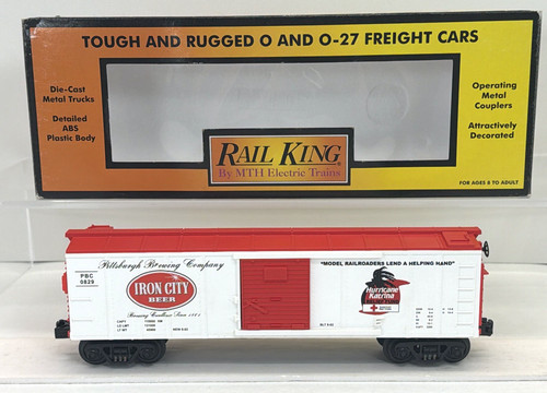 MTH RailKing 30-74340 Hurricane Katrina Iron City BoxCar Pittsburgh calibre O nuevo | Zustand: New