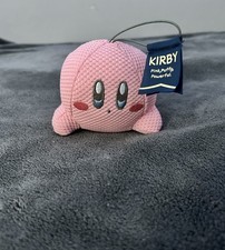 KIRBY Pink Puffy Powerful Nintendo Waffle Weave Plush Toy Doll