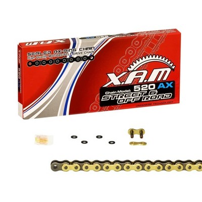 X-Ring Kette Honda FX 650 Vigor, Bj. 99-00 (RD09); XAM extra verstärkt GOLD