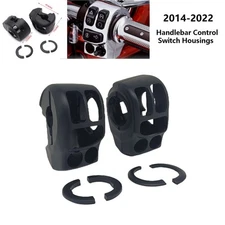 Black Switch Button Housing Cover Bar Hand Control For Harley Touring Trike 14+