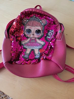 LOL Rucksack Pink mit Pailletten - Bild 1 von 4