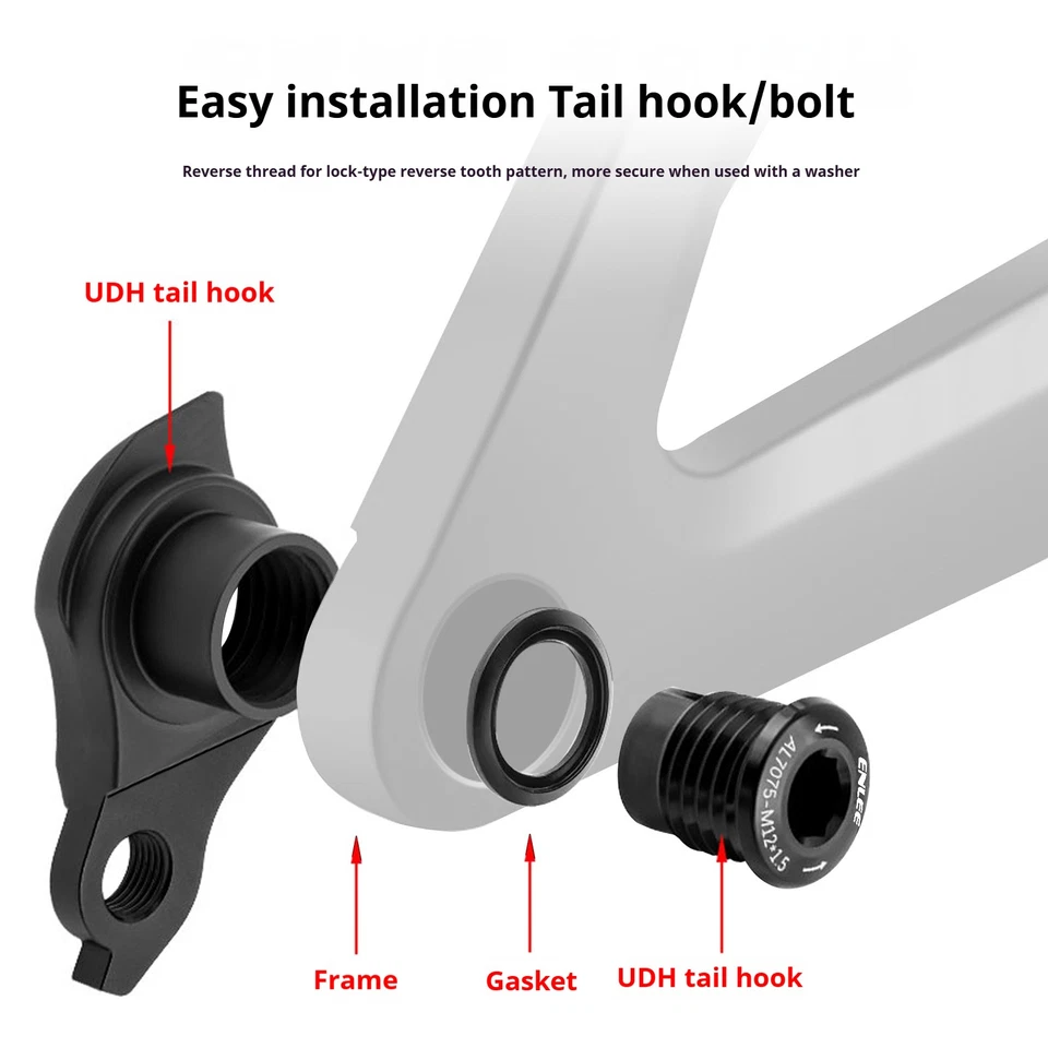 ENLEE Bicicleta de Montaña Universal Desviador Suspensión UDH SRAM AC Aleación de Aluminio Foto 3 de 4
