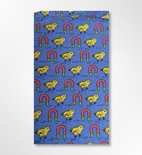 Peter Blair Bachelor Bow Tie and Cummerbund Set Blue Chick Magnet 100 Silk New