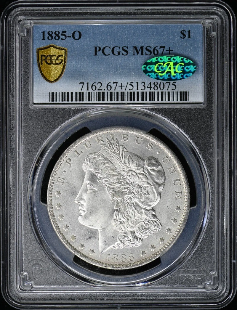 1885-O $1 Morgan Dollar PCGS MS67+ (CAC)
