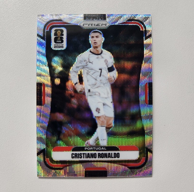 2026 Panini Prizm FIFA World Cup Cristiano Ronaldo Silver Wave SP Portugal #367