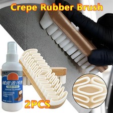 2X Crepe Rubber Brush And Remover For Suede Nubuck Shoes/Boots/Bags Cleaning