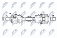 NTY Antriebswelle NPW-NS-140 Passend FüR Nissan