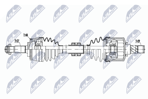 NTY Antriebswelle NPW-NS-140 Passend FüR Nissan-image