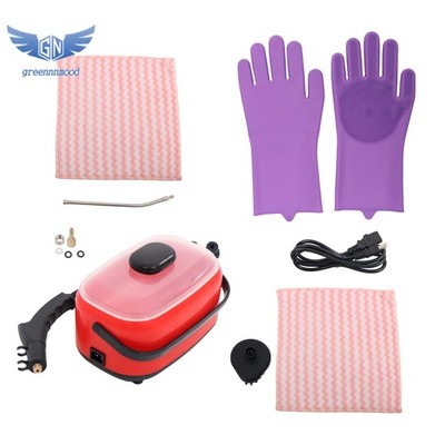 2500W 1500ml 110V Handheld High Temperature Pressurized Steam Cleaning (Red)