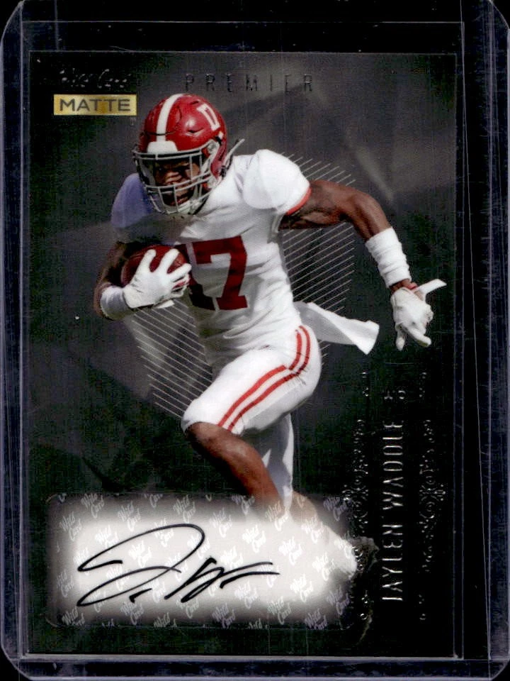Jaylen Waddle Wild Card Matte Gold Autographs #MBA Base
