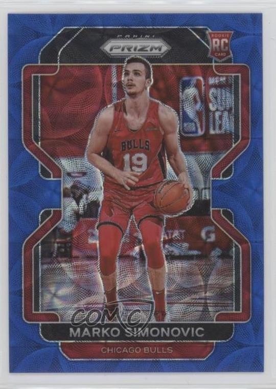2021-22 Panini Prizm Choice Blue 39/39 Marko Simonovic #166 Rookie RC 07mp
