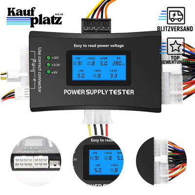 Netzteil Tester PC Power Supply Tester für ATX ITX IDE HDD SATA mit LCD