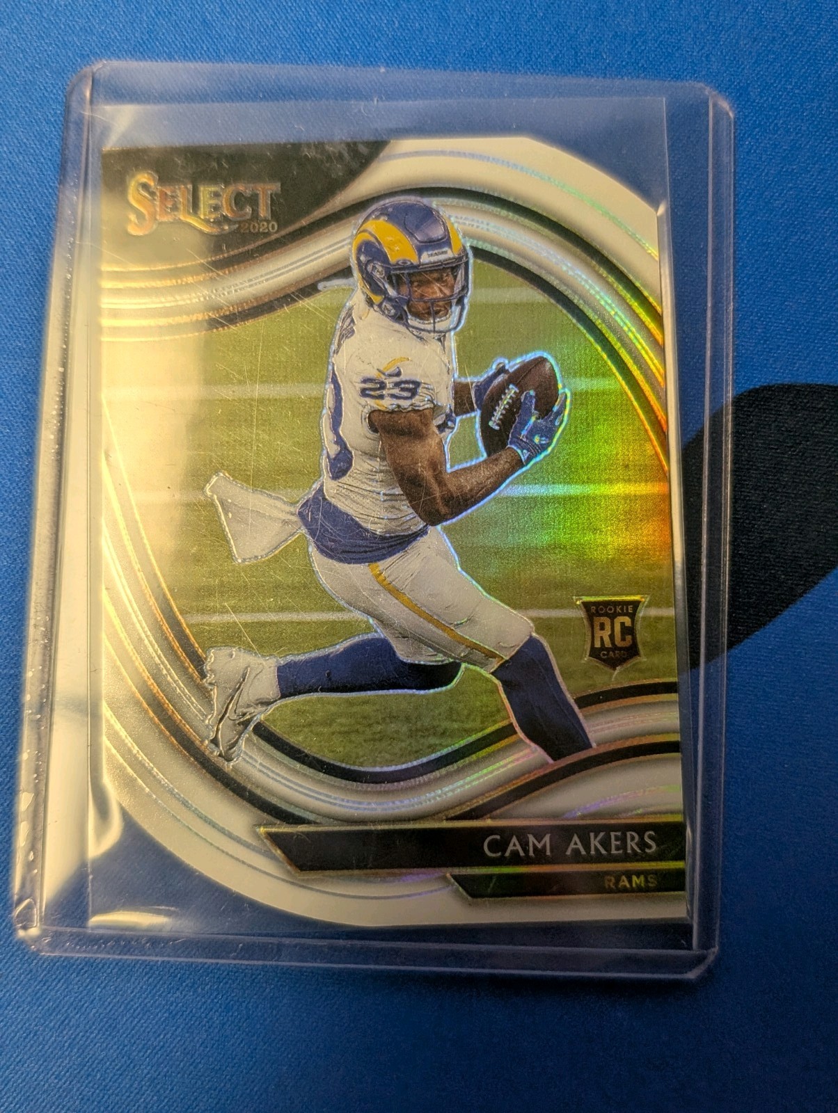 Panini 2020 Select Field Level Cam Akers White Prizm Die-Cut Rookie #355 Rams