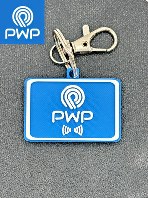 3D Printed NFC Business Keychain | Custom Logo | Tap to Share Contact & Links