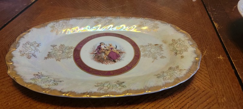 Vintage Royal Fragonard Fesign Renaissance Oval Platter ( Japan)