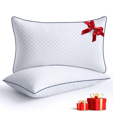 Cooling Standard Pillows Set of 2, Shredded Memory Foam Pillows Standard Size...