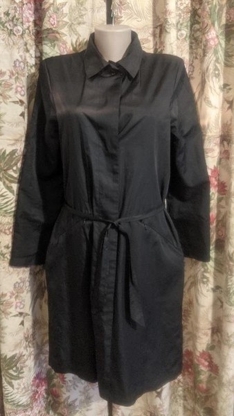 Women Filippa K Trench Coat Black 40 / L / 48